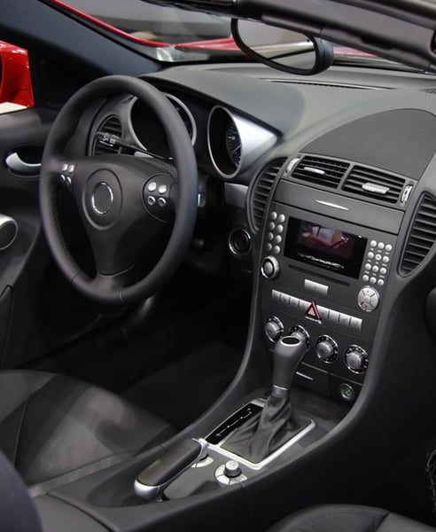 interior of car