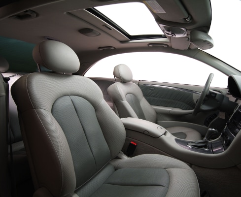 interior of car