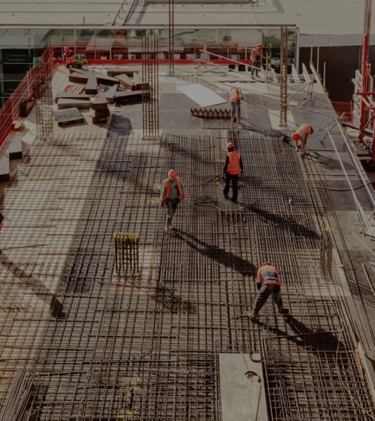 people working on construction project