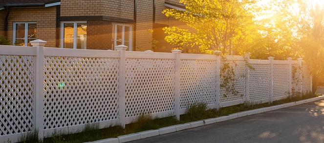 white fence 