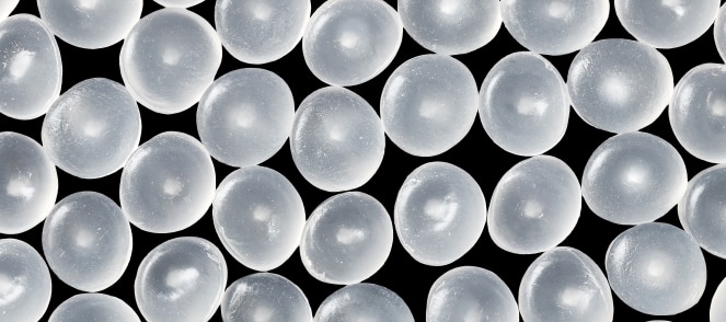 clear polypropylene granules