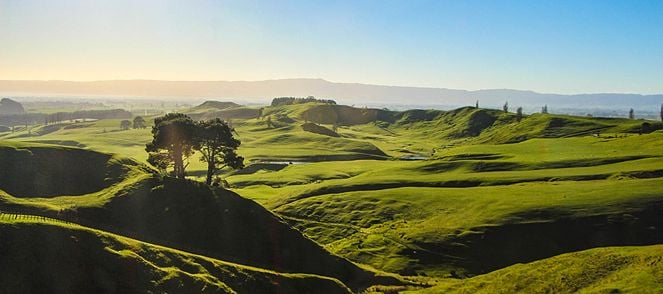 rolling grassy hills